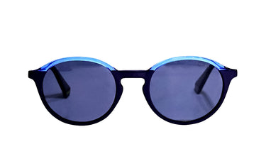 Polaroid Blue Round Women's Sunglasses