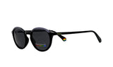 Polaroid Black Round Women's Sunglasses 