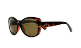 Polaroid Brown Curve Women's Sunglasses 