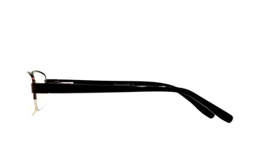Semi-Rimless Brown Square Mens Frame